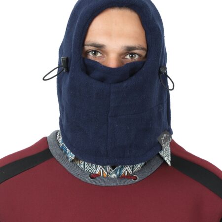 Tripole Fleece Balaclava For Face And Mouth Cover (Blue)