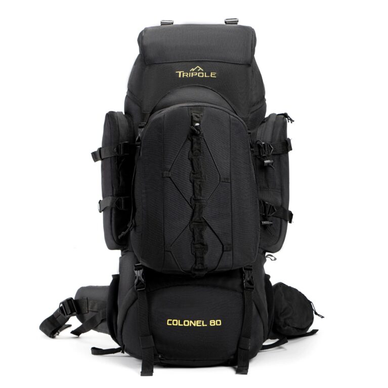Tripole Colonel Metal Frame Rucksack with Detachable Bag Black