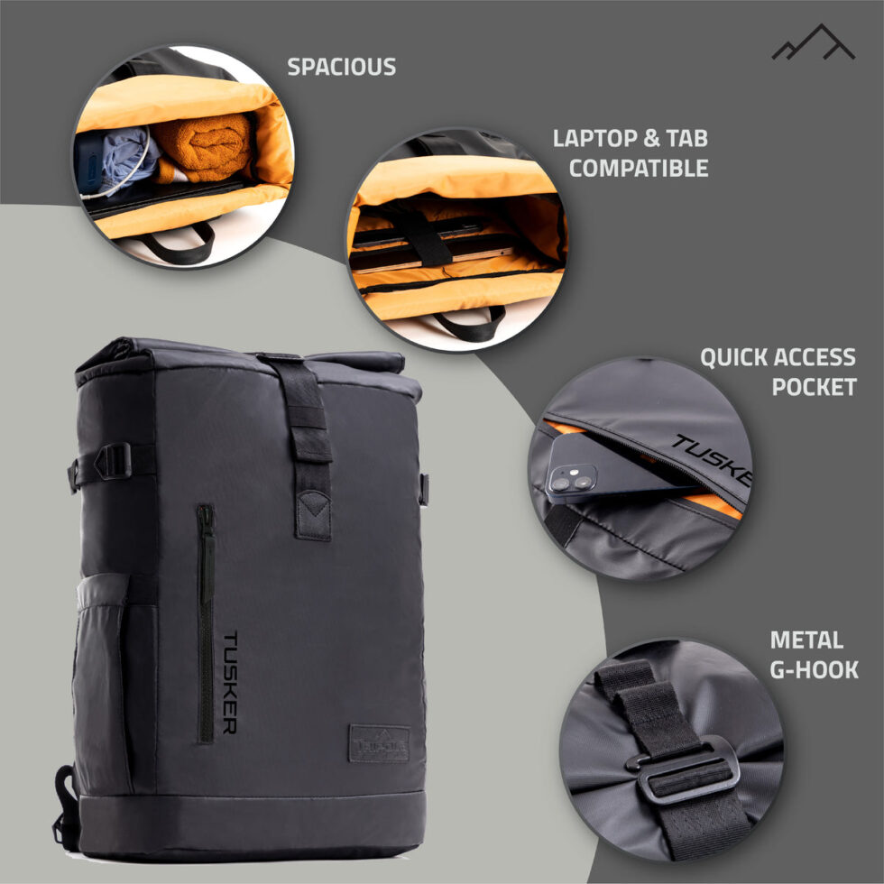 Tripole_Tusker_Roller_Top_Laptop_Backpack_Black