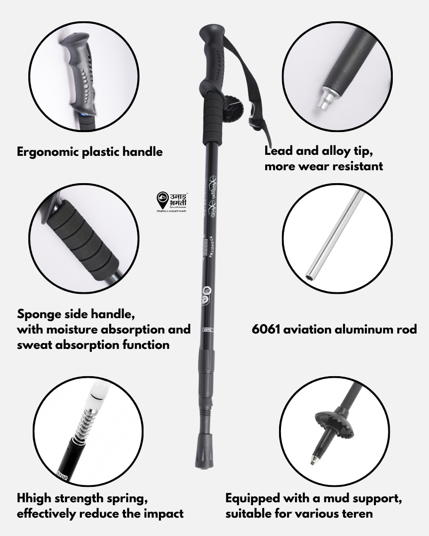 Hiking-_-Trekking-Pole-Black